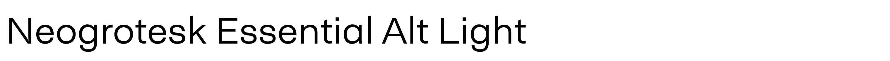 Neogrotesk Essential Alt Light